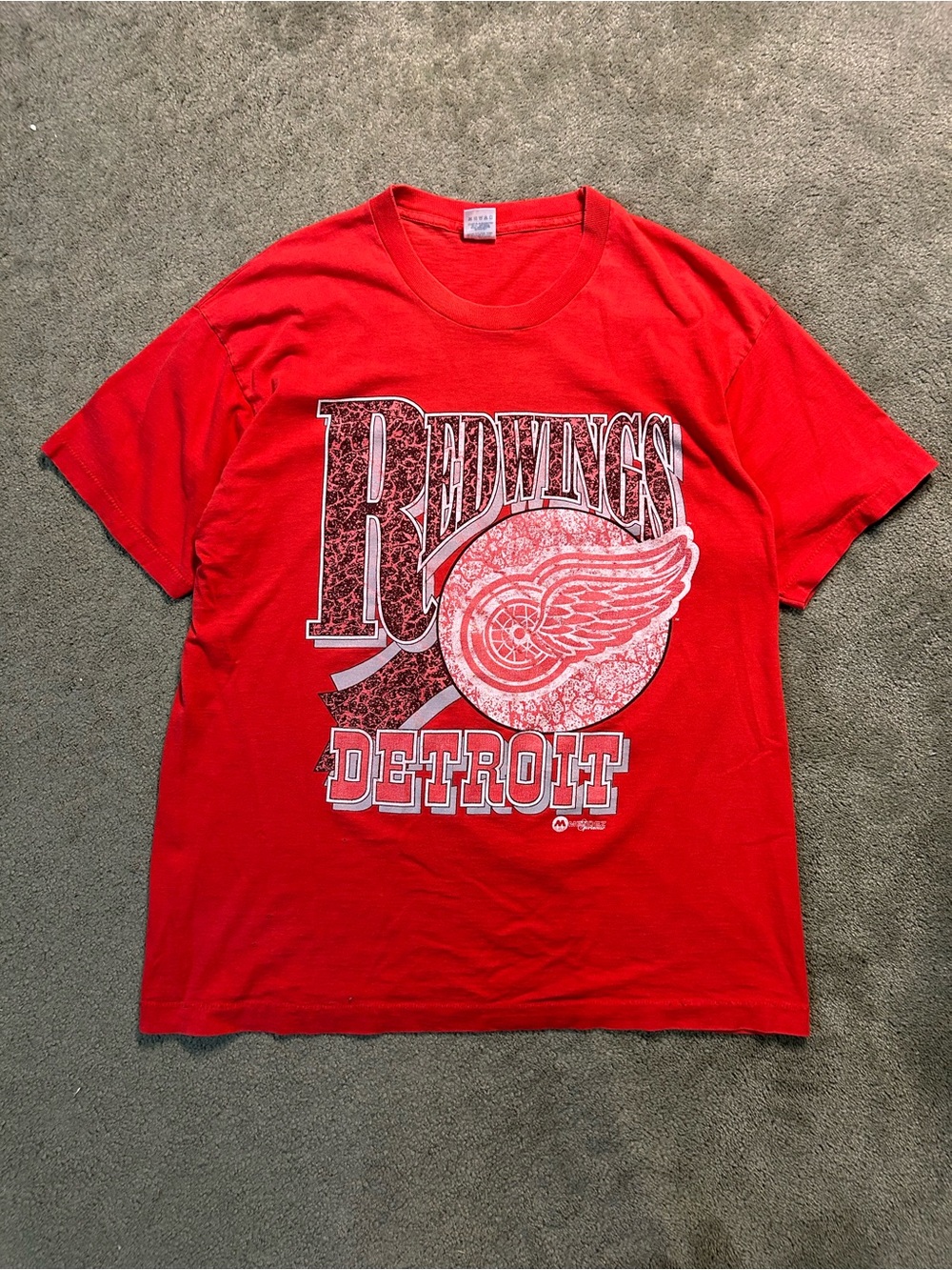 Vintage 90s NHL Detroit Red Wings Single Stitch T Shirt XL